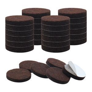 30pcs Felt Furniture Pads Round 3/4" Floor Protector for Chair Legs Feet